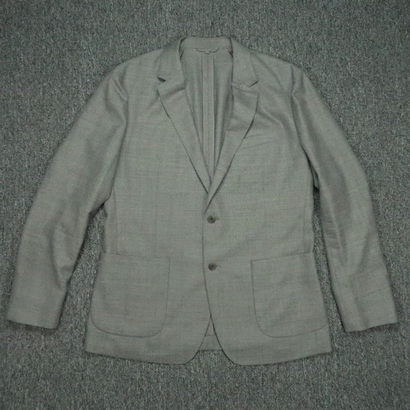 Bonobos Blazer Mens 44R Gray Wool Jetsetter Vitale Barberis Canonico Sport Coat